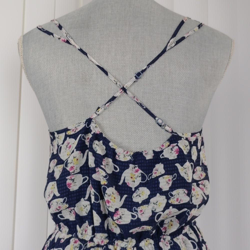 Disney Navy Floral Mini Dress - Picture 3 of 16